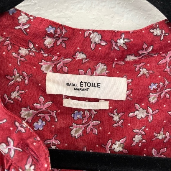 Isabel Marant Étoile Maria Shirt in Grenat - Picture 6 of 7